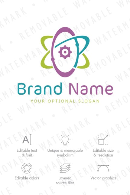 Template #67643 Science Energy Webdesign Template - Logo template Preview