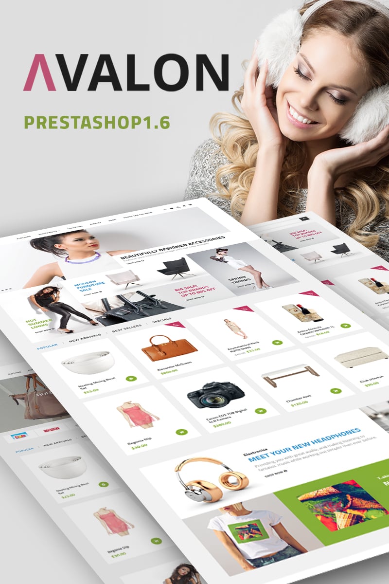"Avalon - Wholesale Store" Responsive PrestaShop Thema №67686