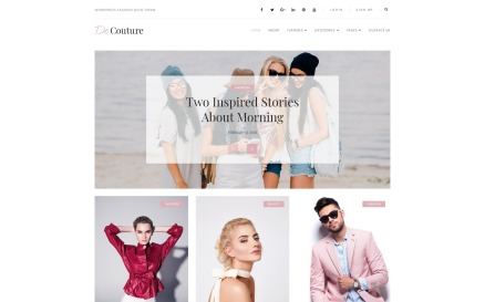 De Couture - Fancy Fashion & Beauty Blog WordPress Theme