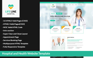 Life Line Hospital and Health Website Template