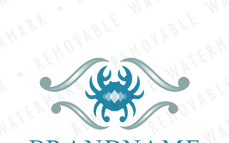 Manna Crab Resort Logo Template