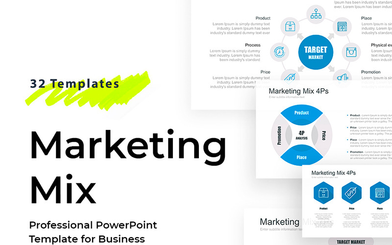 Marketing Mix (tool) PowerPoint template PowerPoint Template