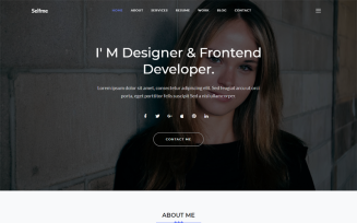 Selfme - Responsive Bootstrap 4 Personal Website Template