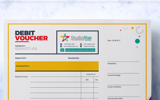 StudioStar Debit & Credit Cash Voucher - - Corporate Identity Template