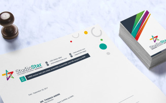 StudioStar Fax Paper Cover Sheet - - Corporate Identity Template