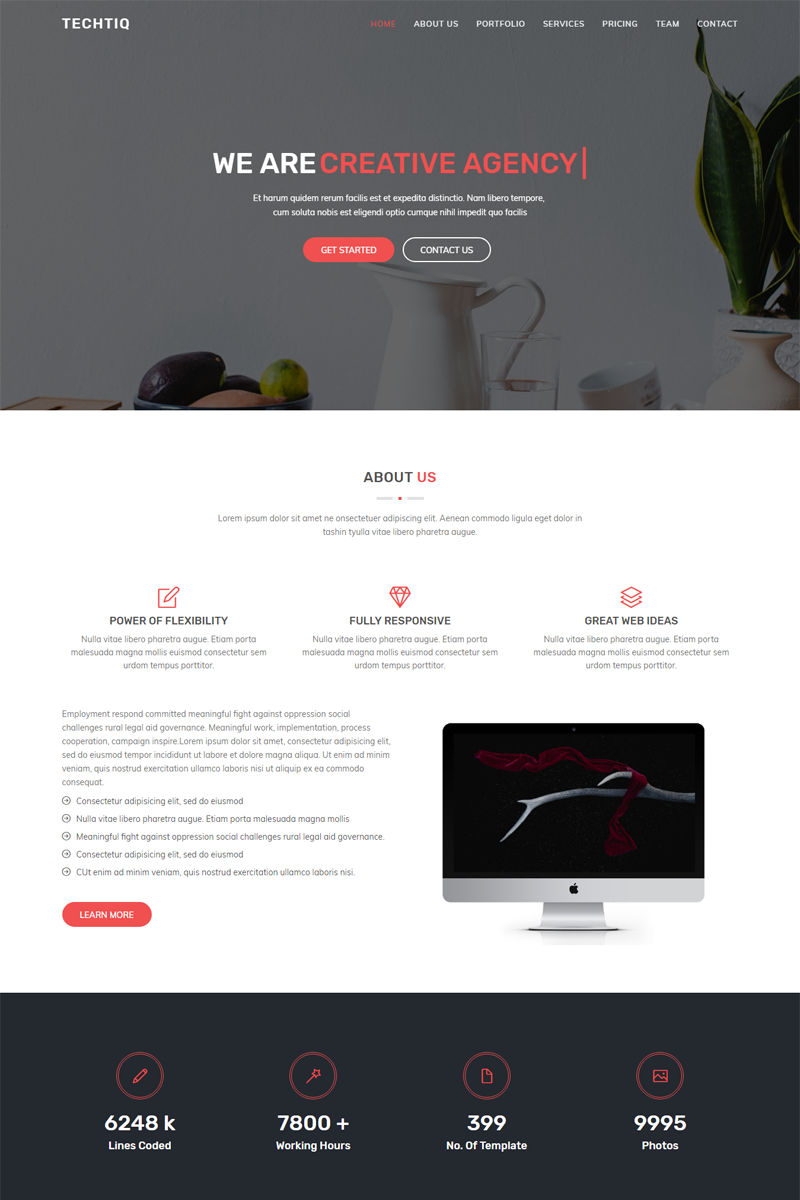 Techtiq - Responsive Multipurpose Website Template 67611