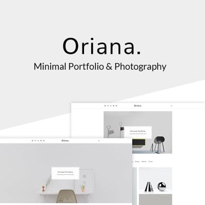 WordPress Theme namens "Oriana - Minimal Portfolio & Photography" #67636