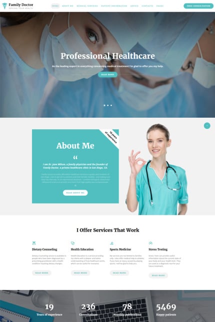 Template #67733 Healthcare Consultant Webdesign Template - Logo template Preview