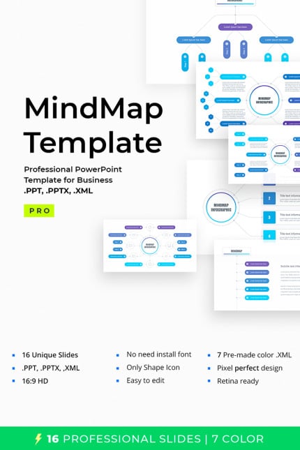 Template #67738 Mind Map Webdesign Template - Logo template Preview