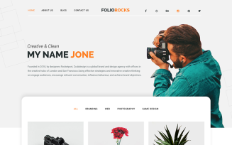 Foliorocks - Portfolio & Agency PSD Template