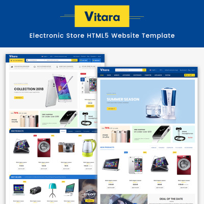 Reszponzív Vitara - Electronic Store HTML5 Weboldal sablon #67796