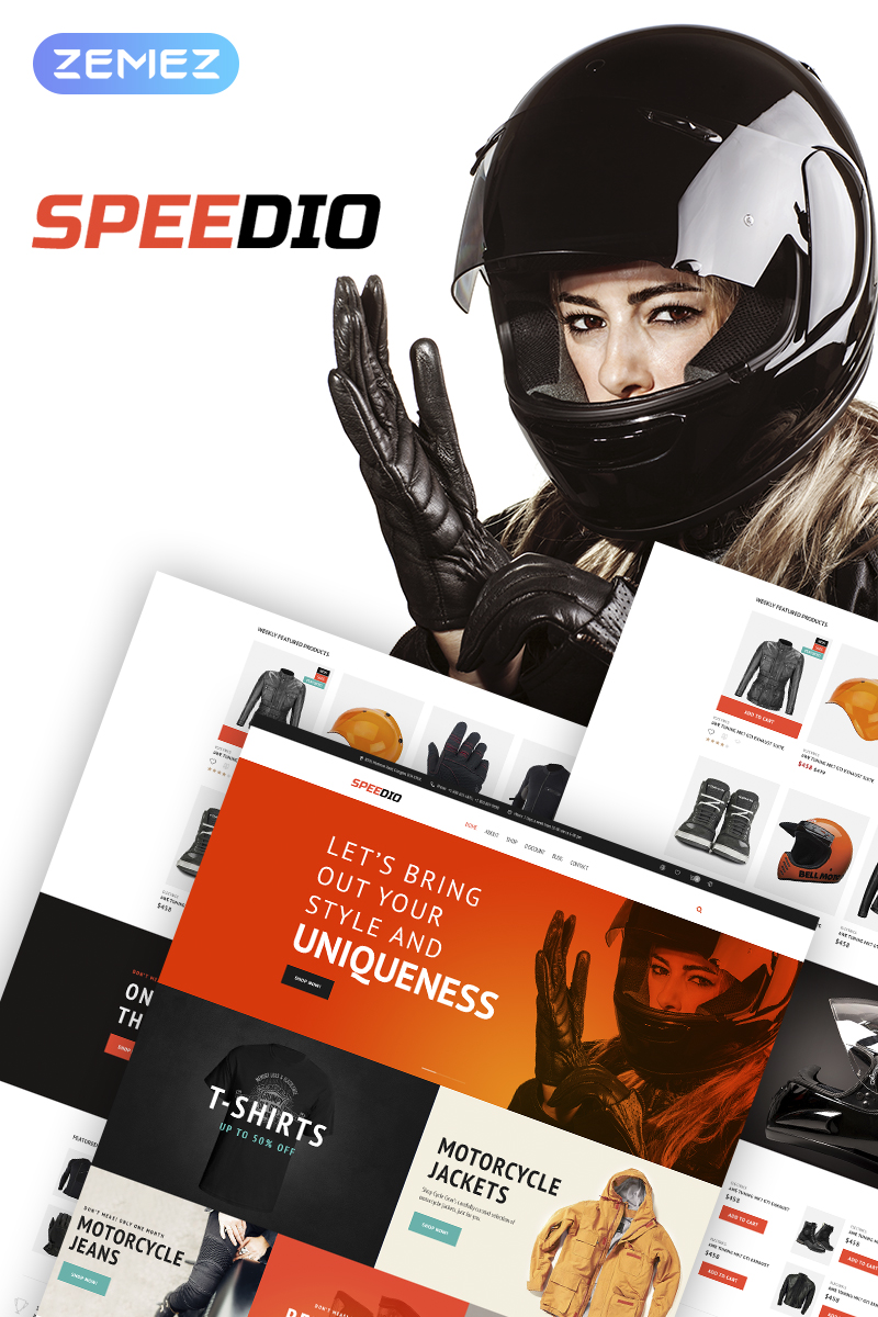 Speedio - Responsive Cars & Motorcycles Equipment Store WooCommerce Theme