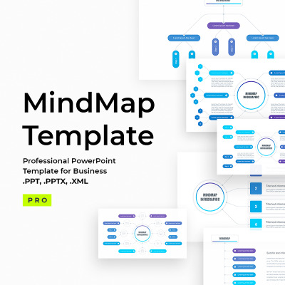Szablon PowerPoint Mindmap - #67738 #67738