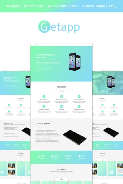 Template #67826 Landing Page Webdesign Template - Logo template Preview