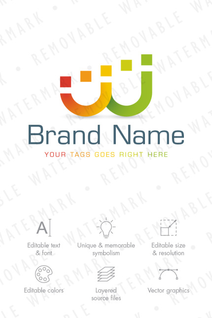 Template #67840 Letter W Webdesign Template - Logo template Preview