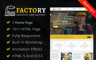 Factory : Factory & Industrial HTML Website Template