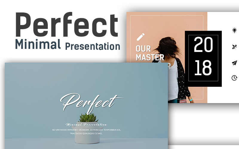 Perfect - Minimal Presentation PowerPoint template PowerPoint Template