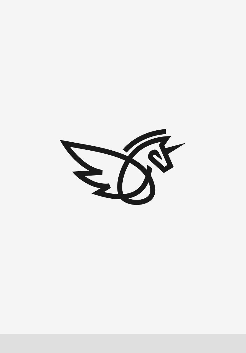 unicorn logo template 67891 pet food logo design