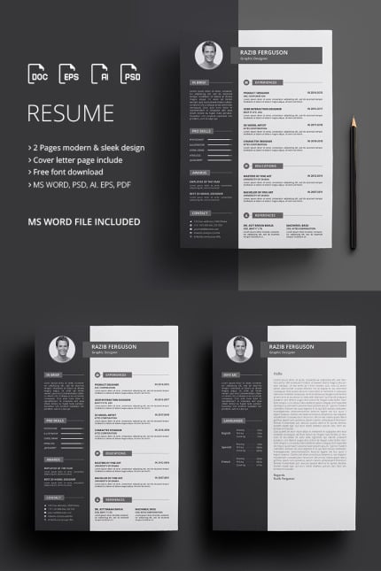 Template #67918 Cv Stationary Webdesign Template - Logo template Preview