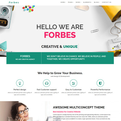 Forbes - Multipurpose HTML5 Website Template