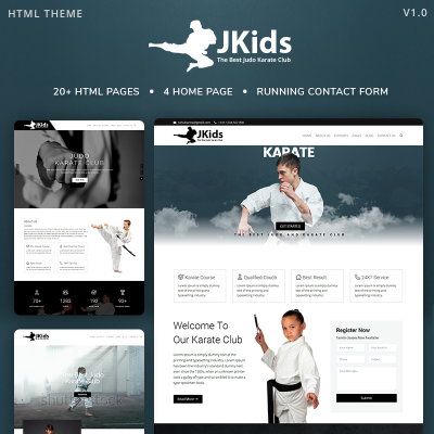 JKids - Judo Karate and Martial Art HTML Website Template