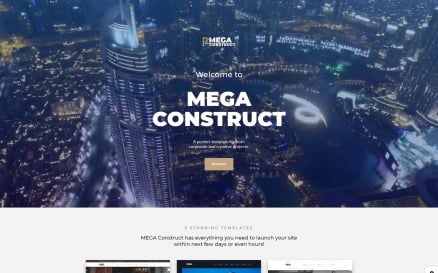 Mega Construct - Construction Company Multipage HTML5 Website Template