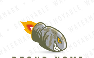 Shark Bullet Logo Template