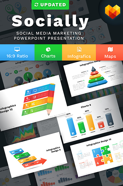 Template #68041 Pptx Slides MotoCMS Powerpoint - Logo template Preview