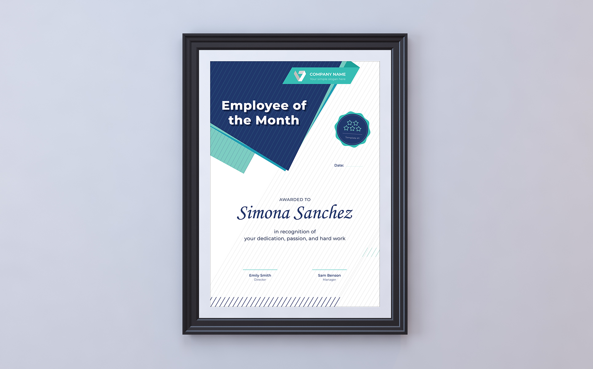 Download Employee of the Month Certificate Template - Шаблон Intended For Manager Of The Month Certificate Template