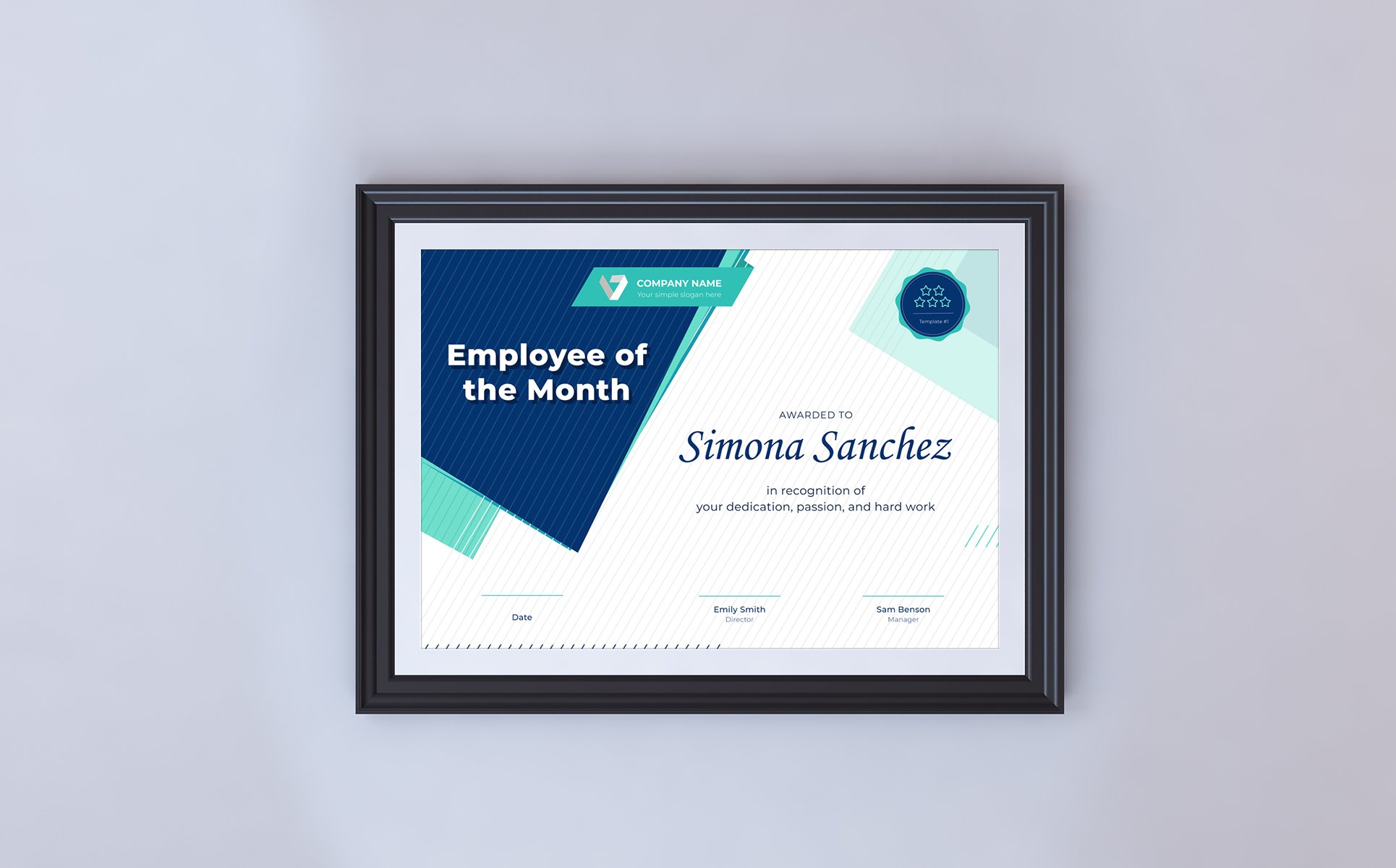 Employee of the Month Certificate Template Free Download Inside Manager Of The Month Certificate Template