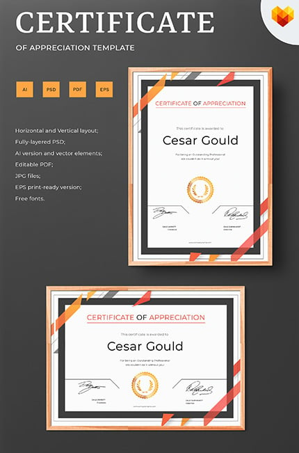 Template #68044 Attemdance Accredited Moto Certificate Template - Logo template Preview