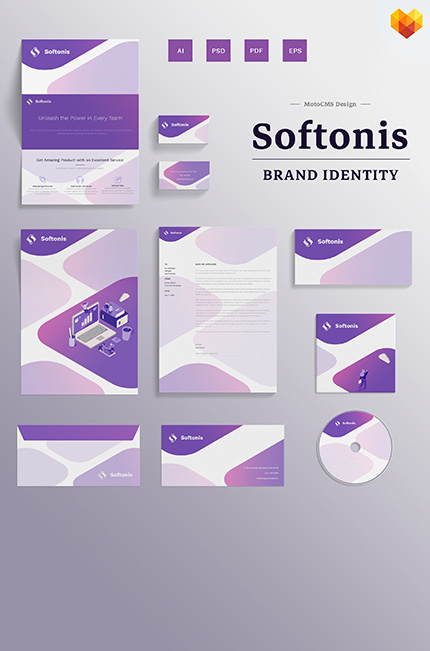 Template #68045 Business Card Moto Corporate Template - Logo template Preview