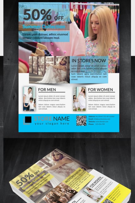 Template #68079 Poster Clean Webdesign Template - Logo template Preview