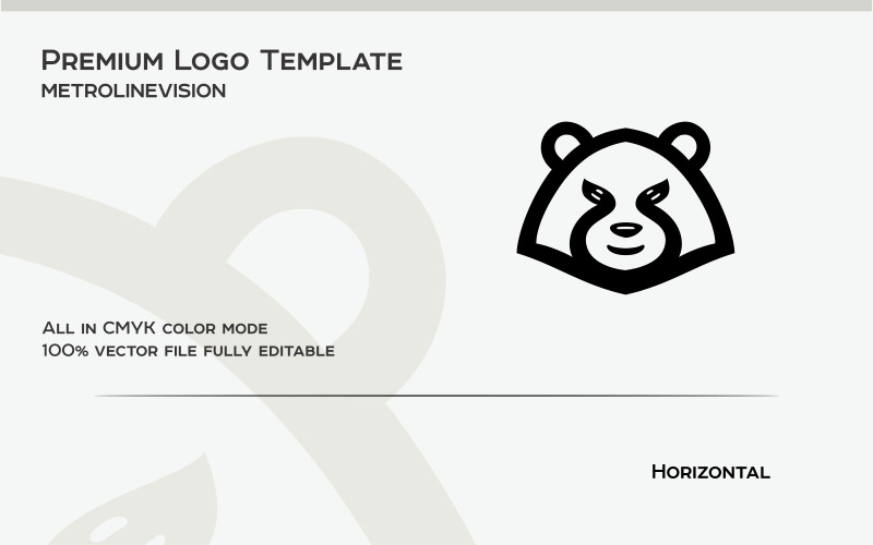 Bear Head Logo Template