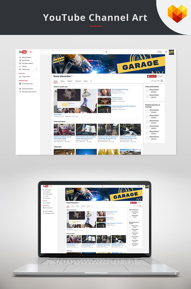 YouTube Channel Art for Auto Shop Sosyal Medya #68038 - Ekran resmi
