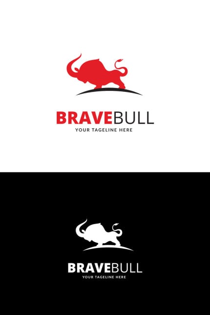 Template #68132 Bull Head Webdesign Template - Logo template Preview