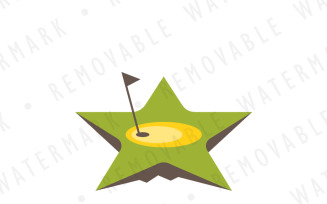 Golf Star Club Logo Template