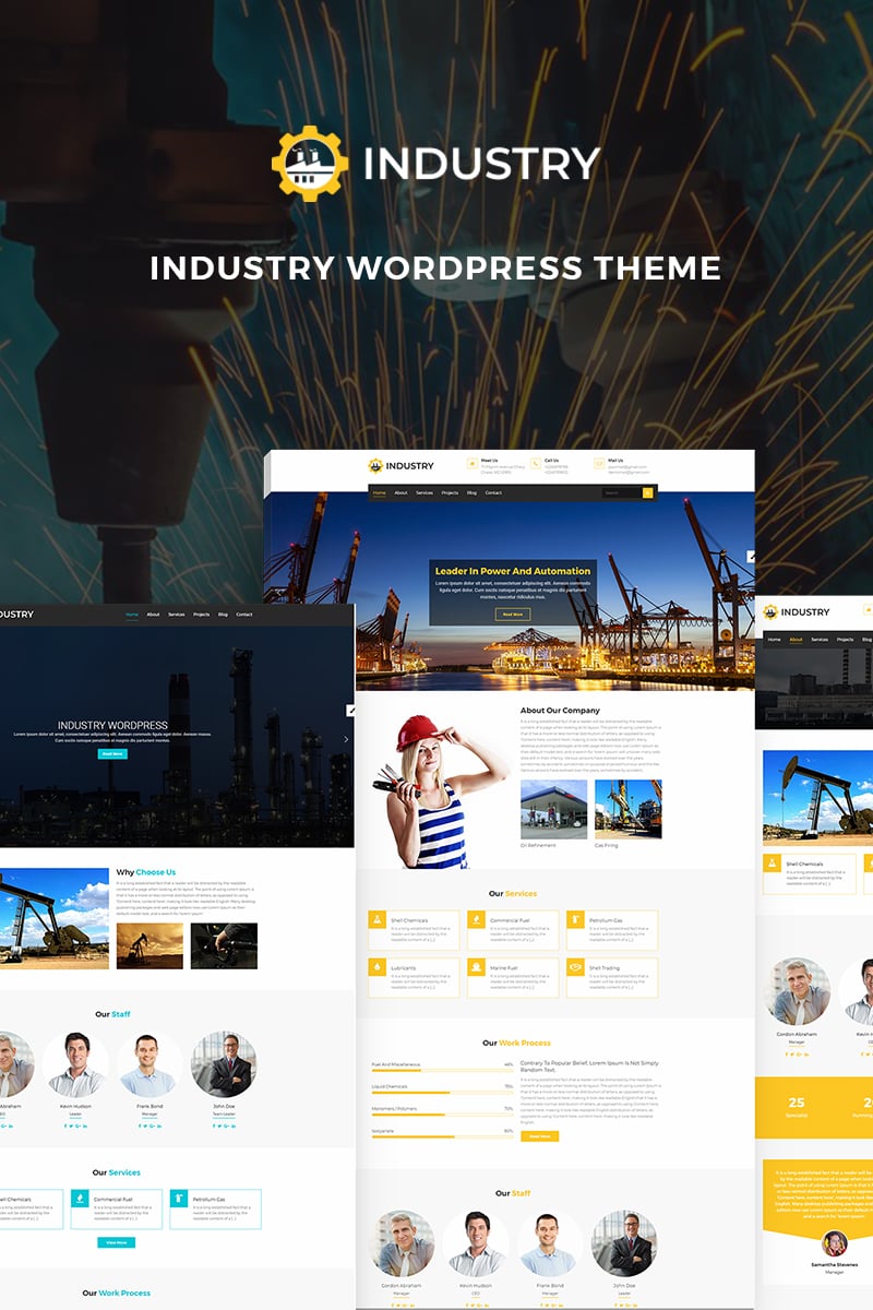 Industrial Responsive WordPress Theme