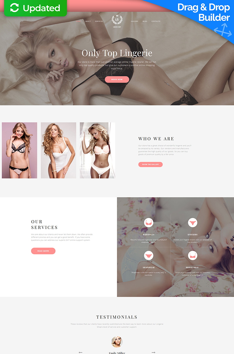 LS - Fashion Lingerie Moto CMS 3 Template
