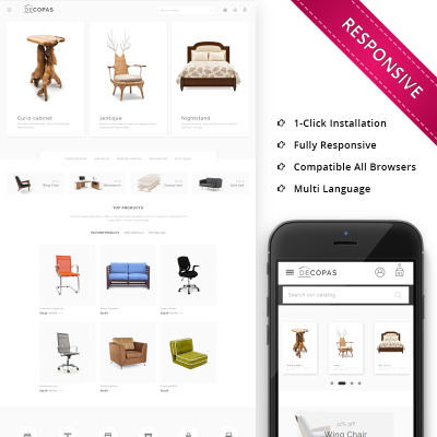 Responsives PrestaShop Theme für Wohndekor #68288