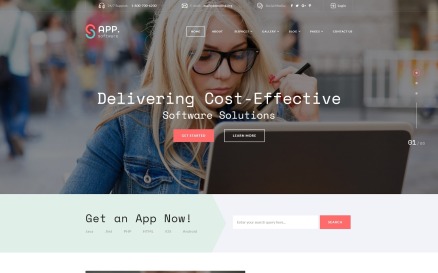 Sapp Software - Cool App Developing Complany Multipage HTML Website Template