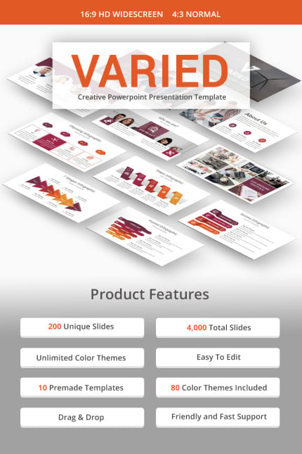 Template #68321 Powerpoint Template Webdesign Template - Logo template Preview