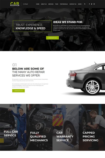 Template #68322 Automobile Vehicle Webdesign Template - Logo template Preview