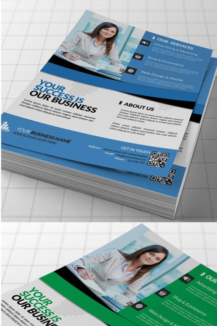 Template #68370 Poster Clean Webdesign Template - Logo template Preview