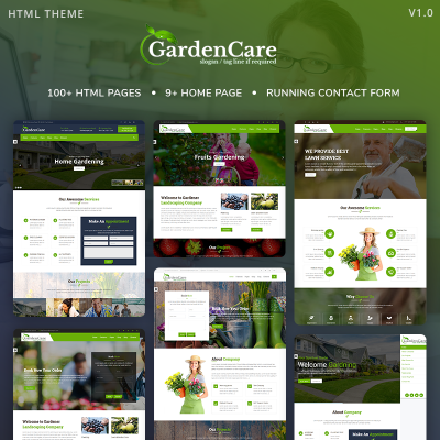 GardenCare - Gardening For Flowers, Fruits, Vegetable Planting & Landscaping Website Template
