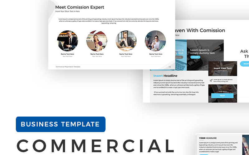 Commercial Presentation PowerPoint template PowerPoint Template