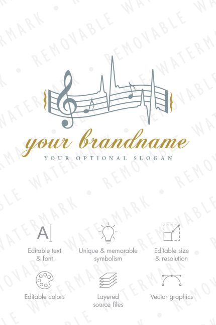 Template #68410 Music Education Webdesign Template - Logo template Preview