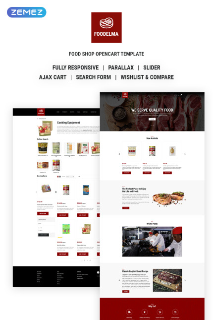 Template #68414 Grocery Restaurant Webdesign Template - Logo template Preview