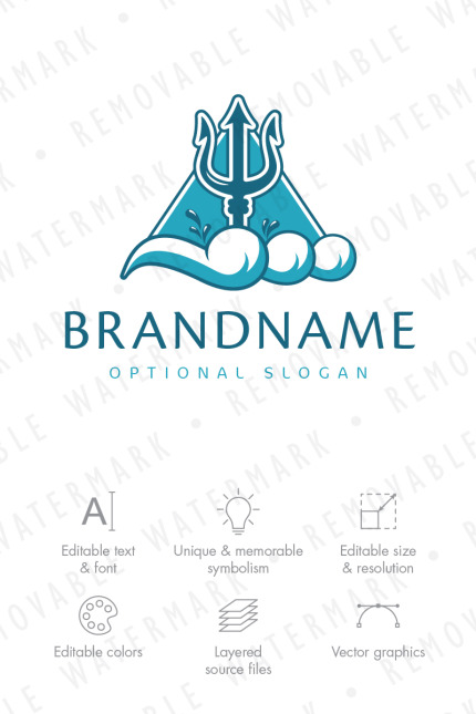 Template #68415 Ocean Water Webdesign Template - Logo template Preview