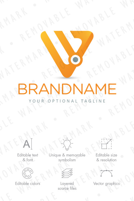 Template #68456 W Circuit Webdesign Template - Logo template Preview